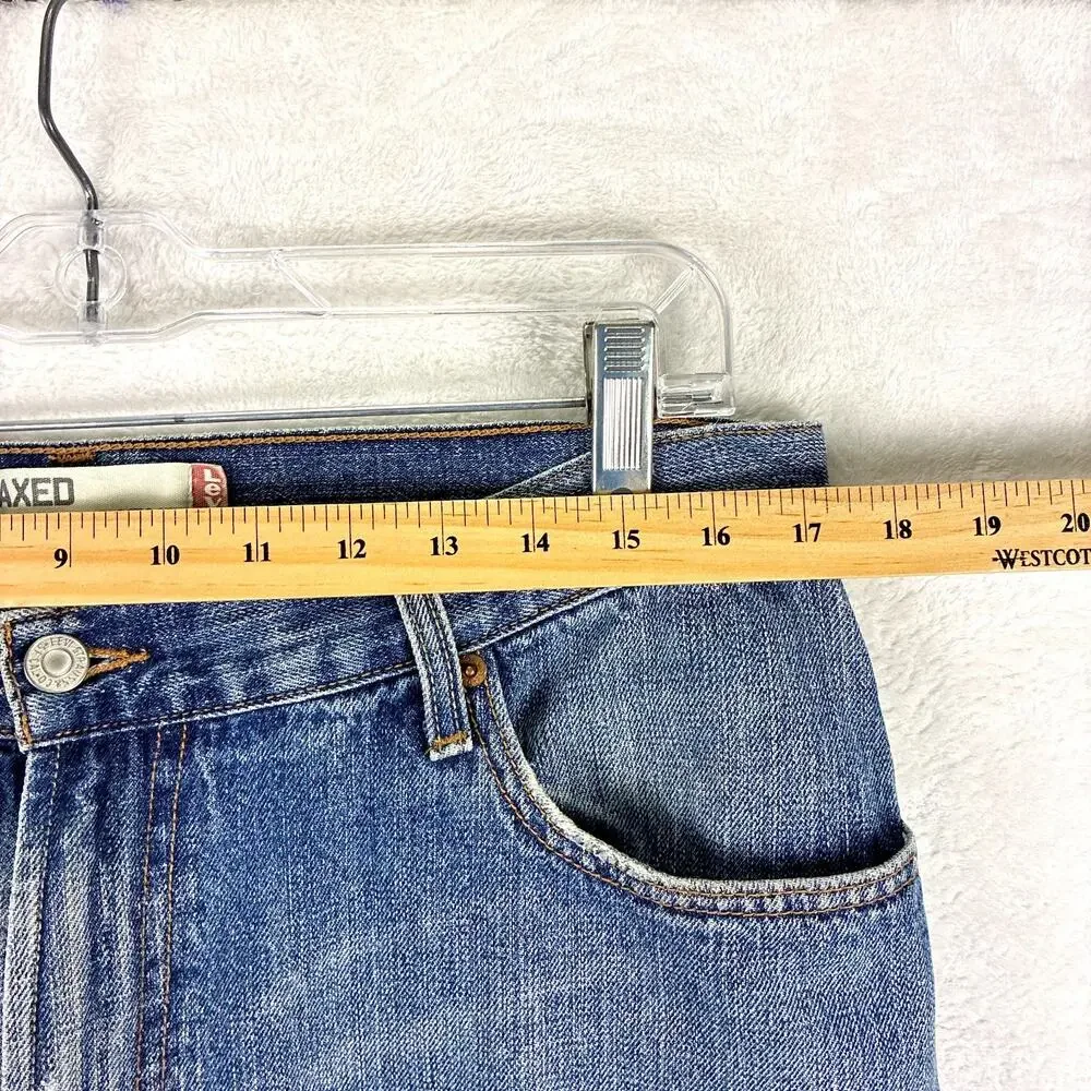 VTG Levis 559 Relaxed Straight Jeans Men 36x30 (34x29) Whiskered Faded Baggy 90s